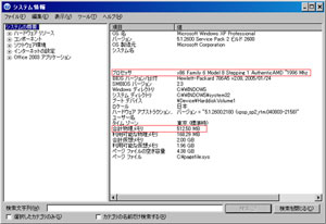 メモリとCPUの確認方法